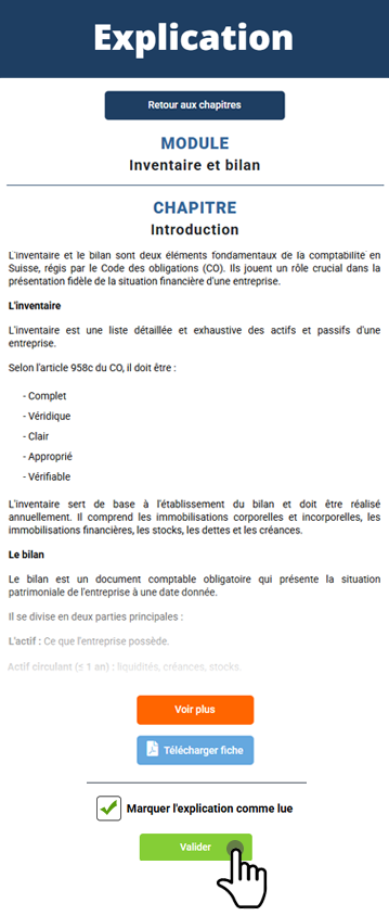 Consultez l'explication